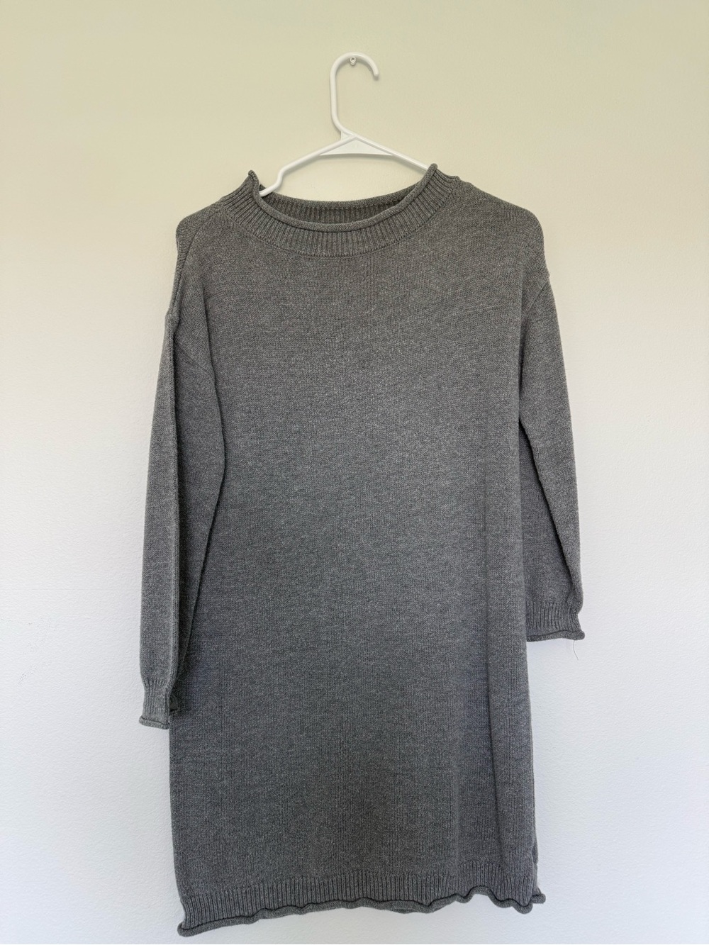 dip Gray Knit Mini Dress